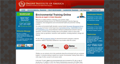 Desktop Screenshot of environmentaltrainingonline.com