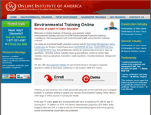 Tablet Screenshot of environmentaltrainingonline.com